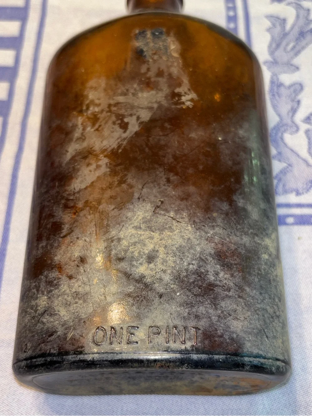 Vintage Jos. E. Seagram & Sons Ltd Amber Liquor Bottle Federal Law Forbids Reuse